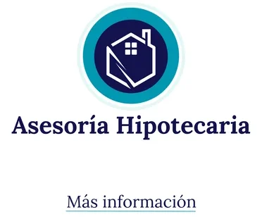 MRP ASESORES Logo de Asesoría Hipotecaria con icono de casa y texto informativo para buscaar una hipoteca